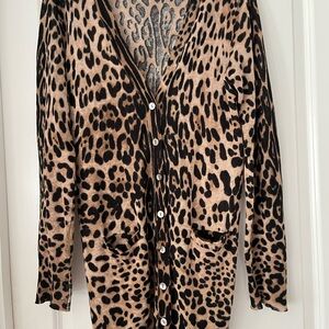 Ellison Animal Print Cardigan Sweater